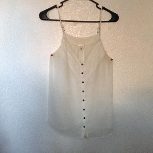 •Beige Button Down Top•